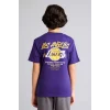 Defacto G7613A8PR299 Mor NBA Los Angeles Lakers New Regular Fıt Bisiklet Yaka Kısa Kollu Tişört Erkek Çocuk