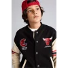 Defacto G7617A8BK81 Siyah NBA Chıcago Bulls Bomber Hırka Erkek Çocuk