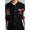 Defacto G7617A8BK81 Siyah NBA Chıcago Bulls Bomber Hırka Erkek Çocuk