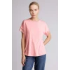 Defacto H0576AXPN111 Pembe Bisiklet Yaka Kısa Kollu Tişört