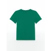 LCW Kids Yeşil Bisiklet Yaka Erkek Çocuk Tişört