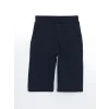 LCW Kids Lacivert Beli Lastikli Erkek Çocuk Bermuda