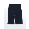 LCW Kids Lacivert Beli Lastikli Erkek Çocuk Bermuda