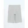 LCW Kids Gri Beli Lastikli Erkek Çocuk Bermuda