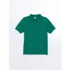 LCW Kids Yeşil Polo Yaka Basic Erkek Çocuk Tişört