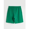 LCW Kids Yeşil Beli Lastikli Erkek Çocuk Şort