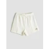 LCW Kids Ekru Beli Lastikli Kız Çocuk Şort