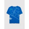 Mavi 6610415-82491 Baskılı Mavi Tişört