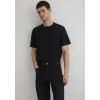Mavi 0610277-900 Dokulu Siyah Basic Tişört