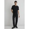 Mavi 0610277-900 Dokulu Siyah Basic Tişört