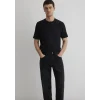Mavi 0610277-900 Dokulu Siyah Basic Tişört