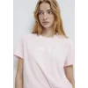 Mavi 1612241-89200 Mavi Logo Baskılı Pembe Tişört