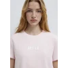 Mavi 1612241-89200 Mavi Logo Baskılı Pembe Tişört