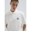 Mavi 0613180-70057 Mavi Logo Ekru Polo Tişört