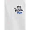 Mavi 0613180-70057 Mavi Logo Ekru Polo Tişört