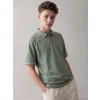 LCW Kids Haki Polo Yaka Erkek Çocuk Pike Tişört