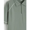 LCW Kids Haki Polo Yaka Erkek Çocuk Pike Tişört