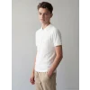 LCW Kids Ekru Polo Yaka Erkek Çocuk Tişört