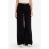 Defacto E4381AXBK81 Siyah %100 Pamuk Wıde Leg Normal Bel Gabardin Pantolon