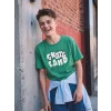 LCW Kids Yeşil Baskılı Erkek Çocuk Tişört