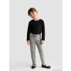 LCW Kids Siyah Beli Lastikli Kız Çocuk Tayt Pantolon