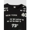 LCW Kids Siyah Erkek Çocuk New York Baskılı Tişört