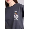Defacto G5026AXAR191 Antrasit Tom & Jerry Oversıze Sırt Baskılı Tişört
