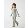 LCW Kids Yeşil Kız Çocuk İspanyol Paça Simli Tayt