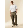 Defacto F9337AXKH500 Haki Straıght Fıt Pantolon
