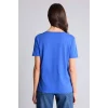 Defacto W9578AZBE46 Mavi Basıc Penye Tişört
