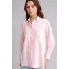 Defacto D7341AXPN186 Pembe Relax Fıt Gömlek Yaka Poplin Tunik