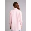 Defacto D7341AXPN186 Pembe Relax Fıt Gömlek Yaka Poplin Tunik