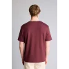 Defacto H2438AXBR304 Bordo Regular Fıt Kısa Kollu Tişört