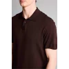 Defacto E3241AXBN340 Kahve Standart Fıt Polo Yaka Triko Kısa Kollu Polo Tişört