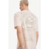 Defacto F8165AXER37 Ekru %100 Pamuk Boxy Fit Baskılı Tişört