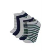 Defacto E5506A8KR1 Çok Renkli Erkek Çocuk 5li Pamuklu Patik Çorap