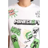 Defacto G8885A8WT34 Beyaz Mınecraft Oversıze Tişört Erkek Çocuk