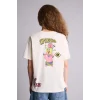 Defacto H0259AXER103 Ekru SpongeBob Oversıze Sırt Baskılı Tişört