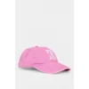 Defacto G0835A8PN114 Pembe Nakışlı Pamuklu Cap Şapka Kız Çocuk