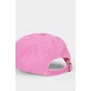 Defacto G0835A8PN114 Pembe Nakışlı Pamuklu Cap Şapka Kız Çocuk