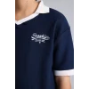 Defacto H0933A8NV64 Lacivert Oversıze Polo Tişört Erkek Çocuk