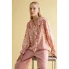 Defacto G8784AXPN111 Pembe Desenli Uzun Kollu Bluz
