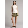 Defacto H2199AXKH462 Haki Normal Bel Şort Etek