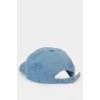 Defacto C0587A8BE106 Mavi Nakışlı Jean Cap Şapka Kız Çocuk