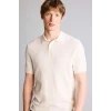 Defacto G3248AXER100 Ekru Kısa Kollu Polo Tişört