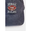 Defacto G0839A8BE303 Mavi Nakışlı Pamuklu Denim Cap Şapka Erkek Çocuk