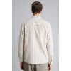 Defacto F9322AXER137 Ekru Keten Karışımlı Gömlek