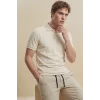 Defacto F9818AXER100 Ekru Kısa Kollu Polo Tişört