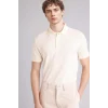 Defacto F9818AXER100 Ekru Kısa Kollu Polo Tişört
