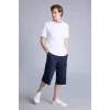 Defacto T4693AZNV241 Lacivert Relax Fıt Düz Paça Sweatshirt Kumaşı Uzun Şort